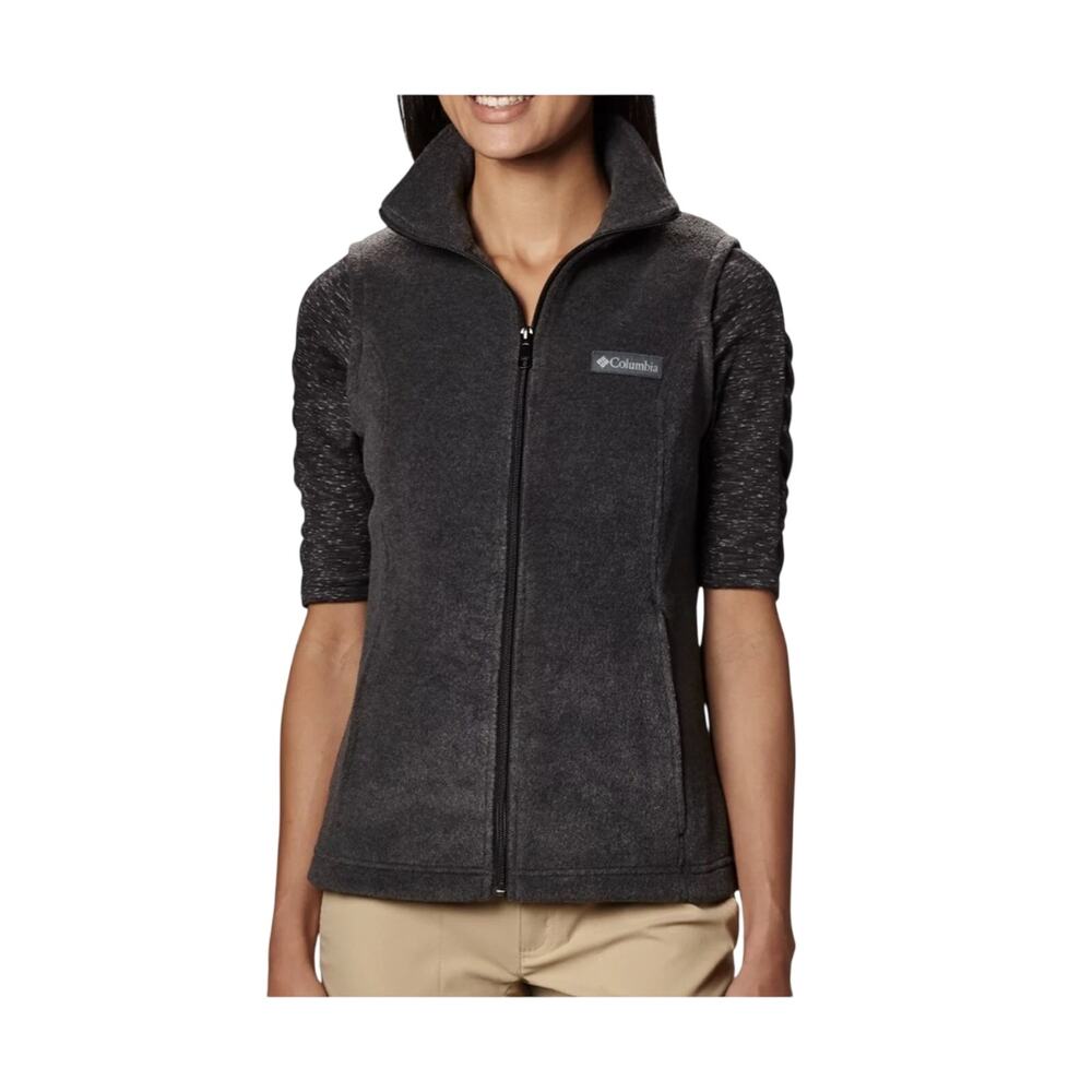 Columbia Sportswear Women's Benton Springs Vest Charcoal Heather Grey Medium